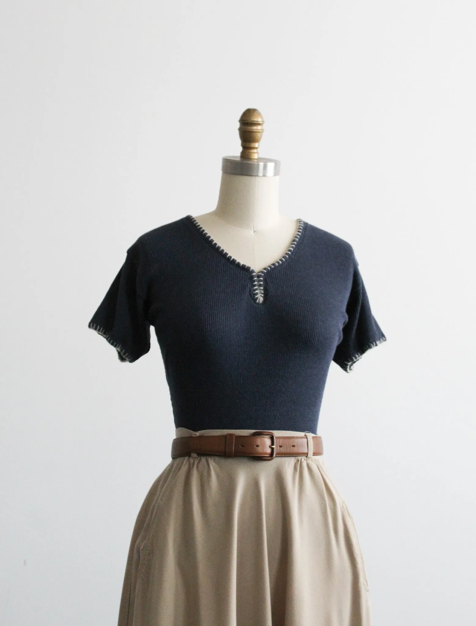 nightfall rib knit tee 1919 Vintage