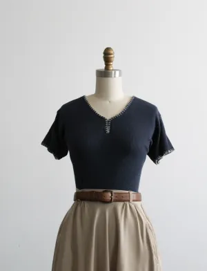 nightfall rib knit tee 1919 Vintage
