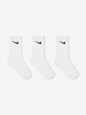 Nike Boys Basic 3 Pack Socks Set in White