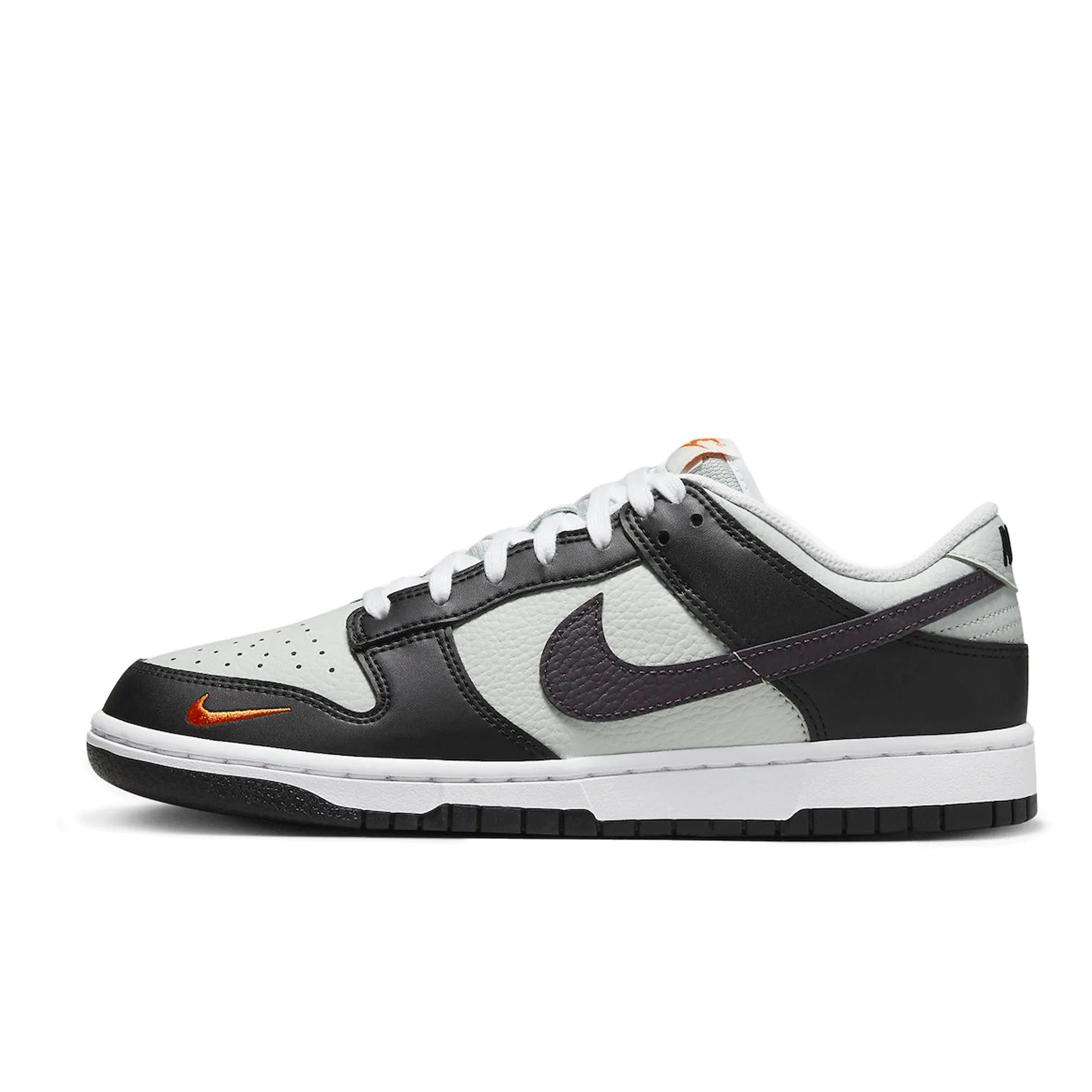 Nike Dunk Low Black Total Orange Mini Swoosh
