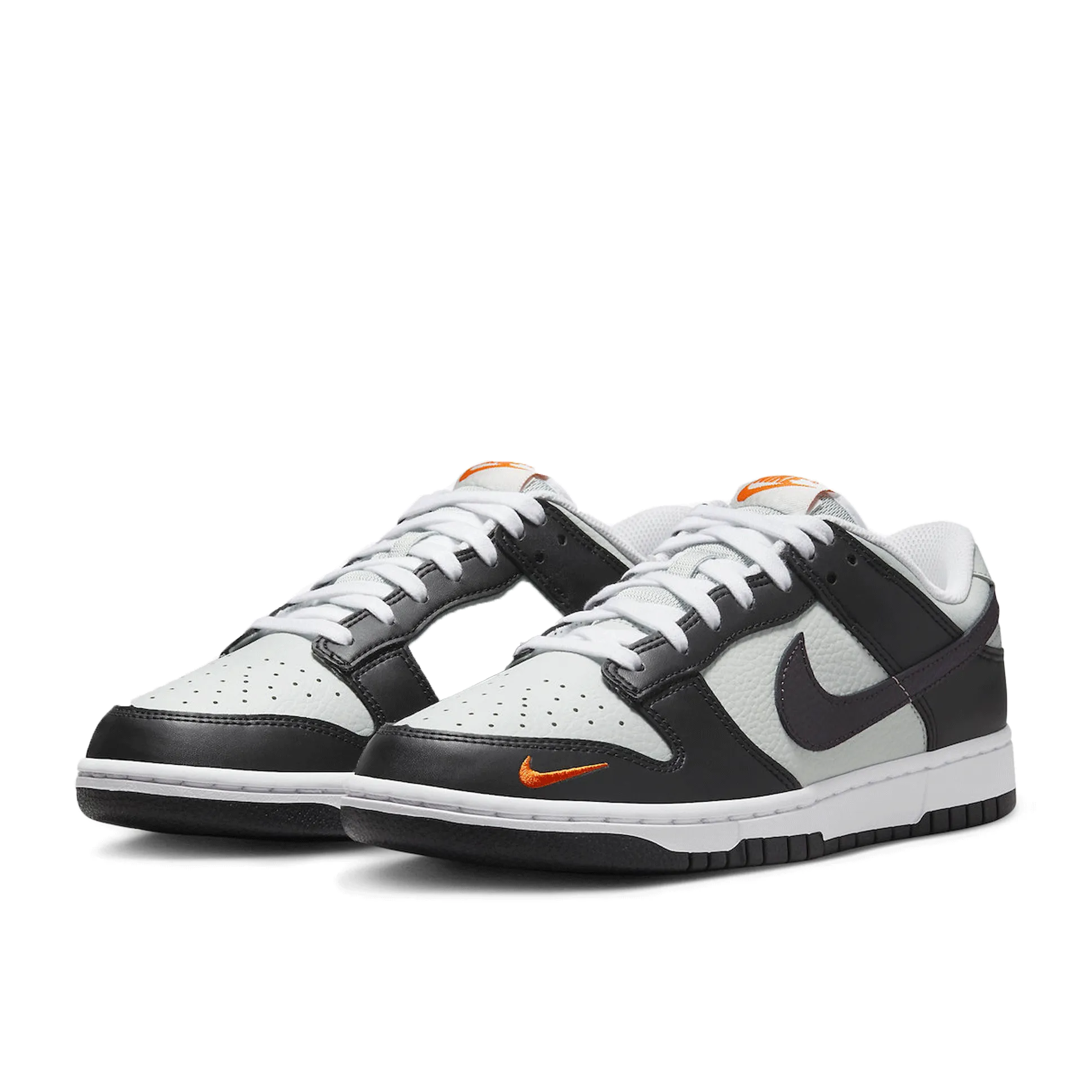Nike Dunk Low Black Total Orange Mini Swoosh