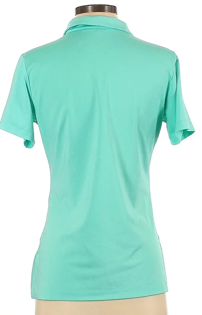 Nike Golf Women's Mint Green Ombre Striped Polo Size S MSP$65