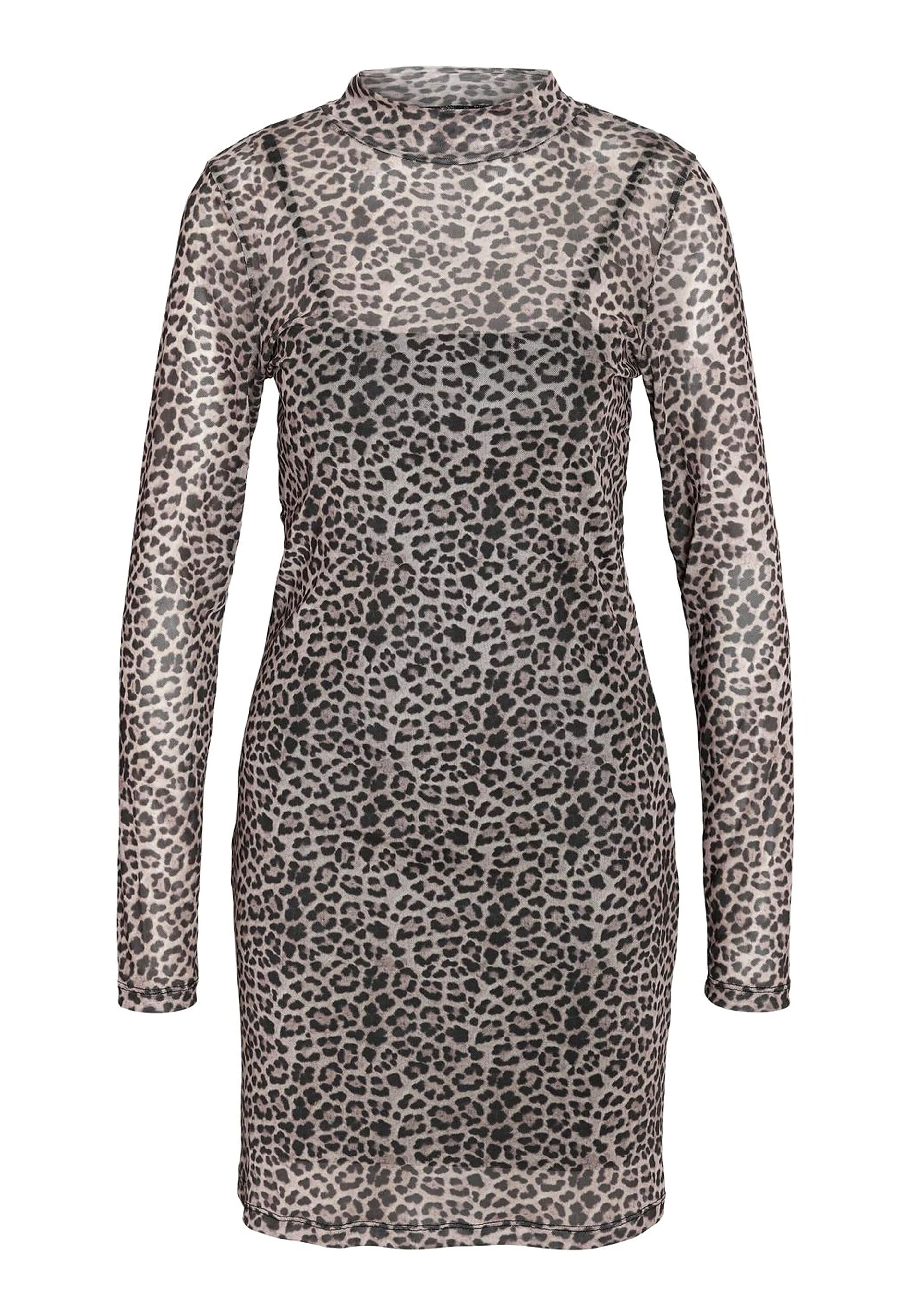 Noisy May - Carrie Highneck Oatmeal Leo - Dress