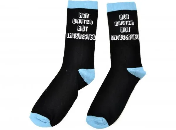 Official Team Direct Generic Not United Not Interested Black Blue Socks