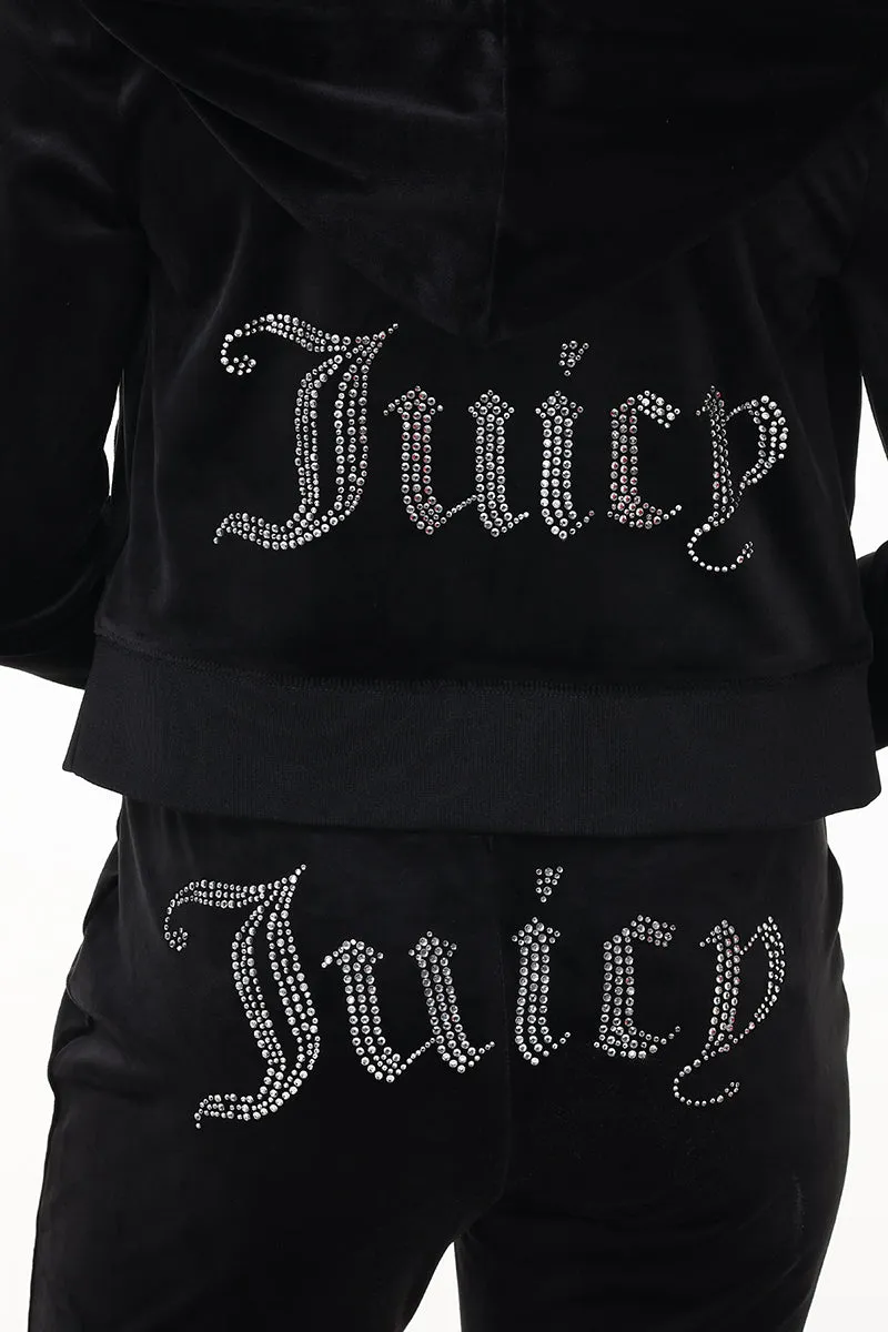 OG Big Bling Velour Hoodie by Juicy Couture