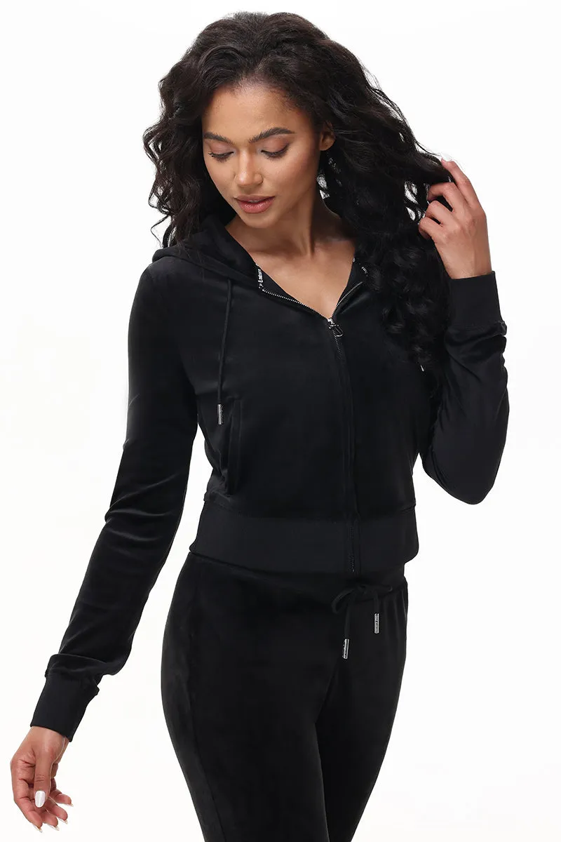 OG Big Bling Velour Hoodie by Juicy Couture
