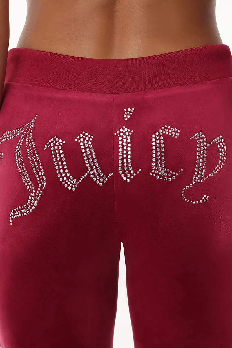 OG Big Bling Velour Track Pants by Juicy Couture