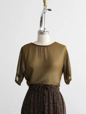 olivebranch sheer tee 1919 Vintage