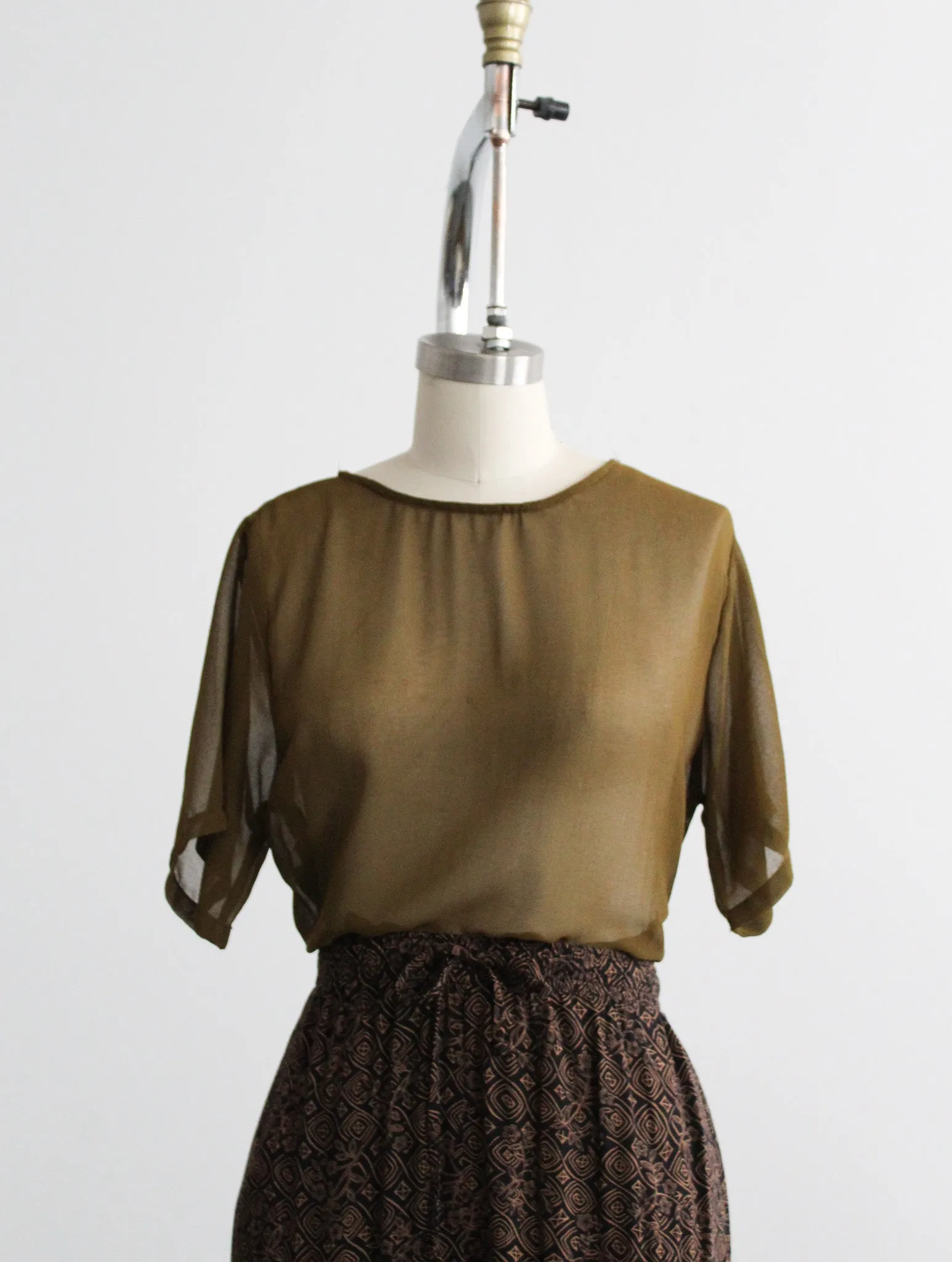 olivebranch sheer tee 1919 Vintage