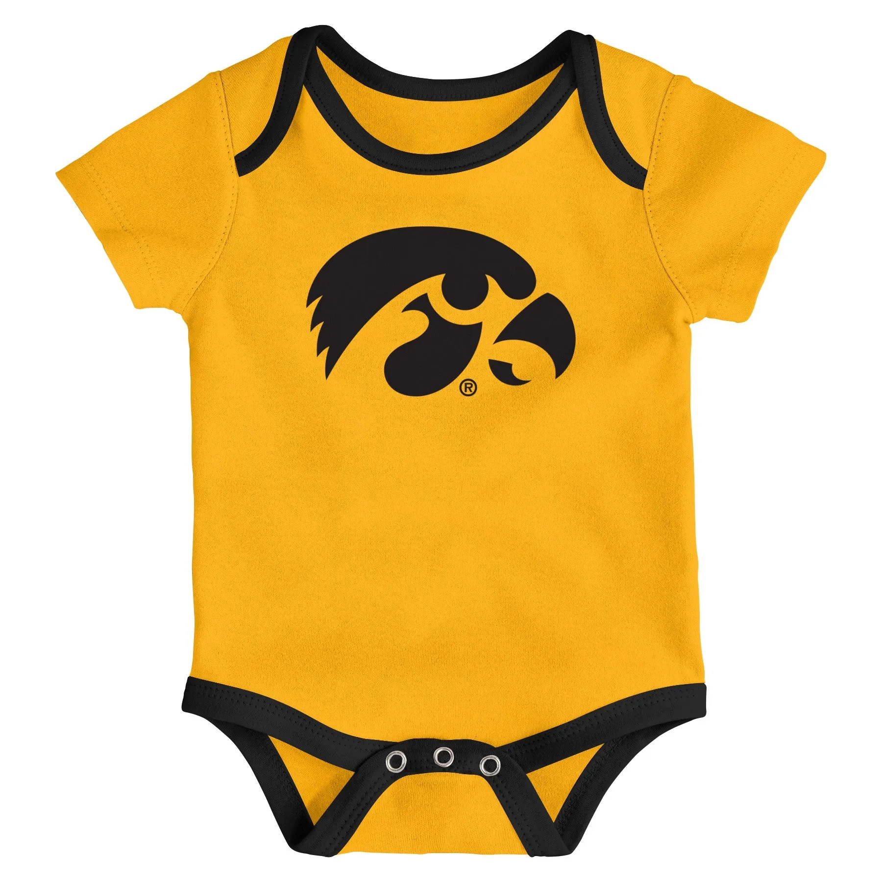 Outerstuff Iowa Hawkeyes NCAA Newborn Champs 3-Piece Creeper Set