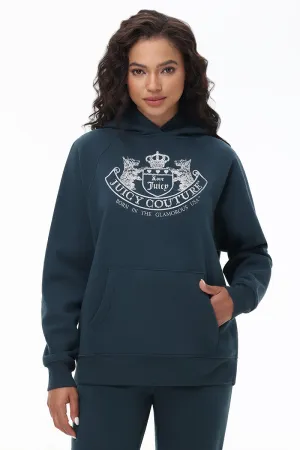 Oversized Fleece Scottie Dog Hoodie by Juicy Couture