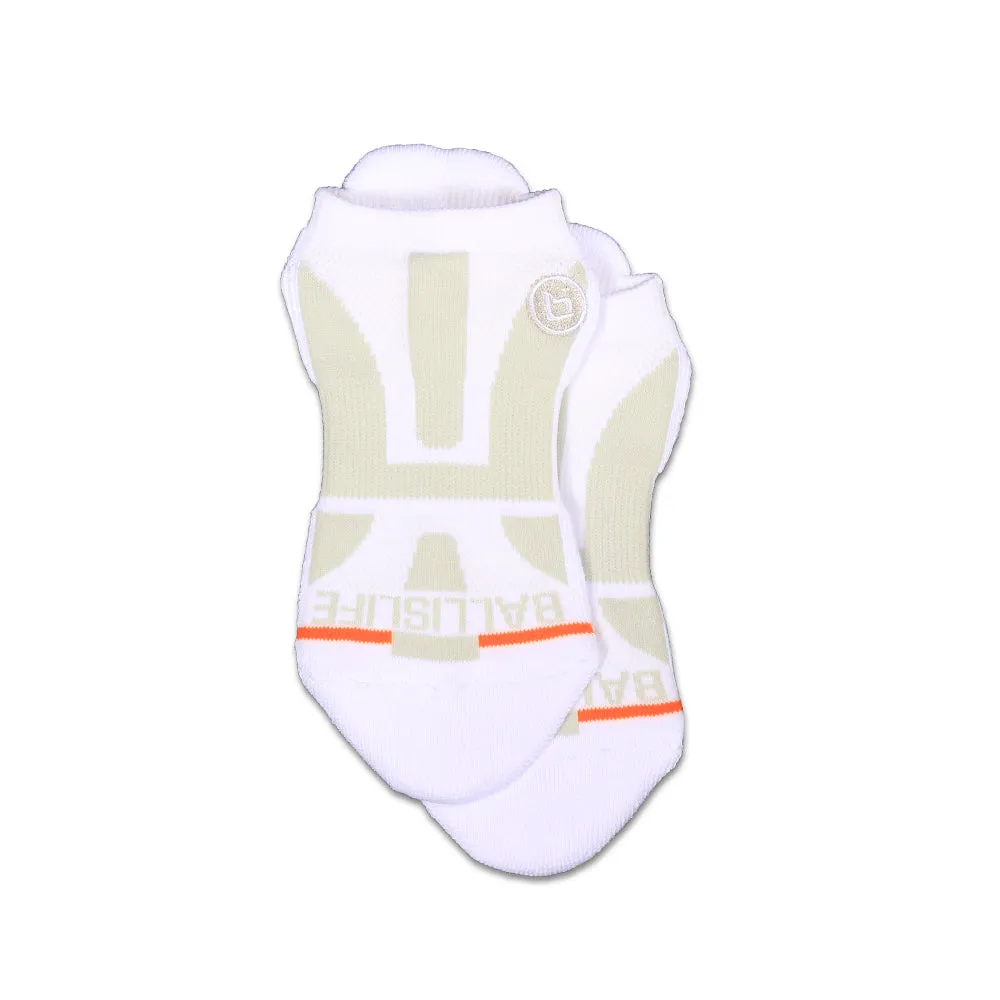 P1 Ankle Socks in White Ballislife