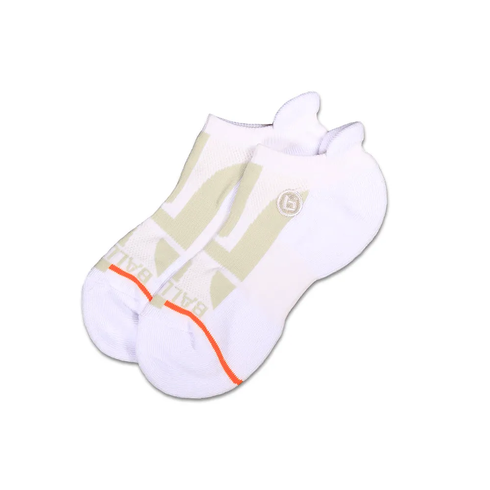 P1 Ankle Socks in White Ballislife