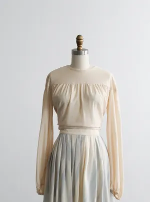 parchment poet blouse 1919 Vintage