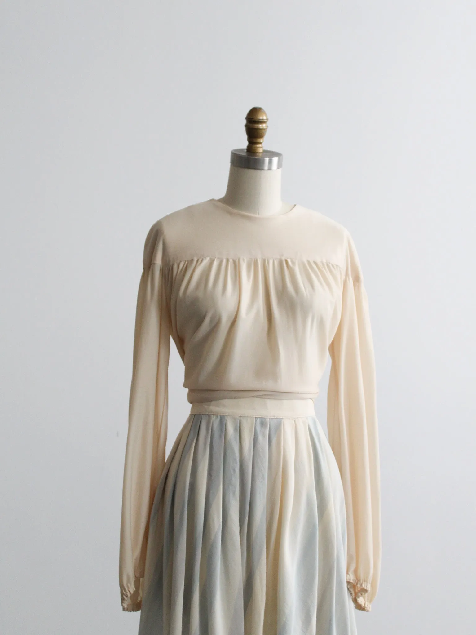 parchment poet blouse 1919 Vintage