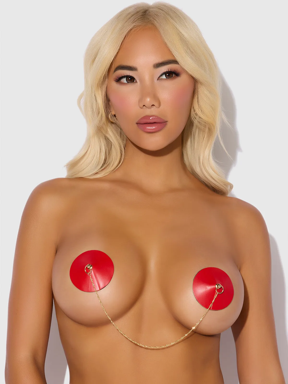 Patent & Chain Drape Pasties by Frederick's of Hollywood