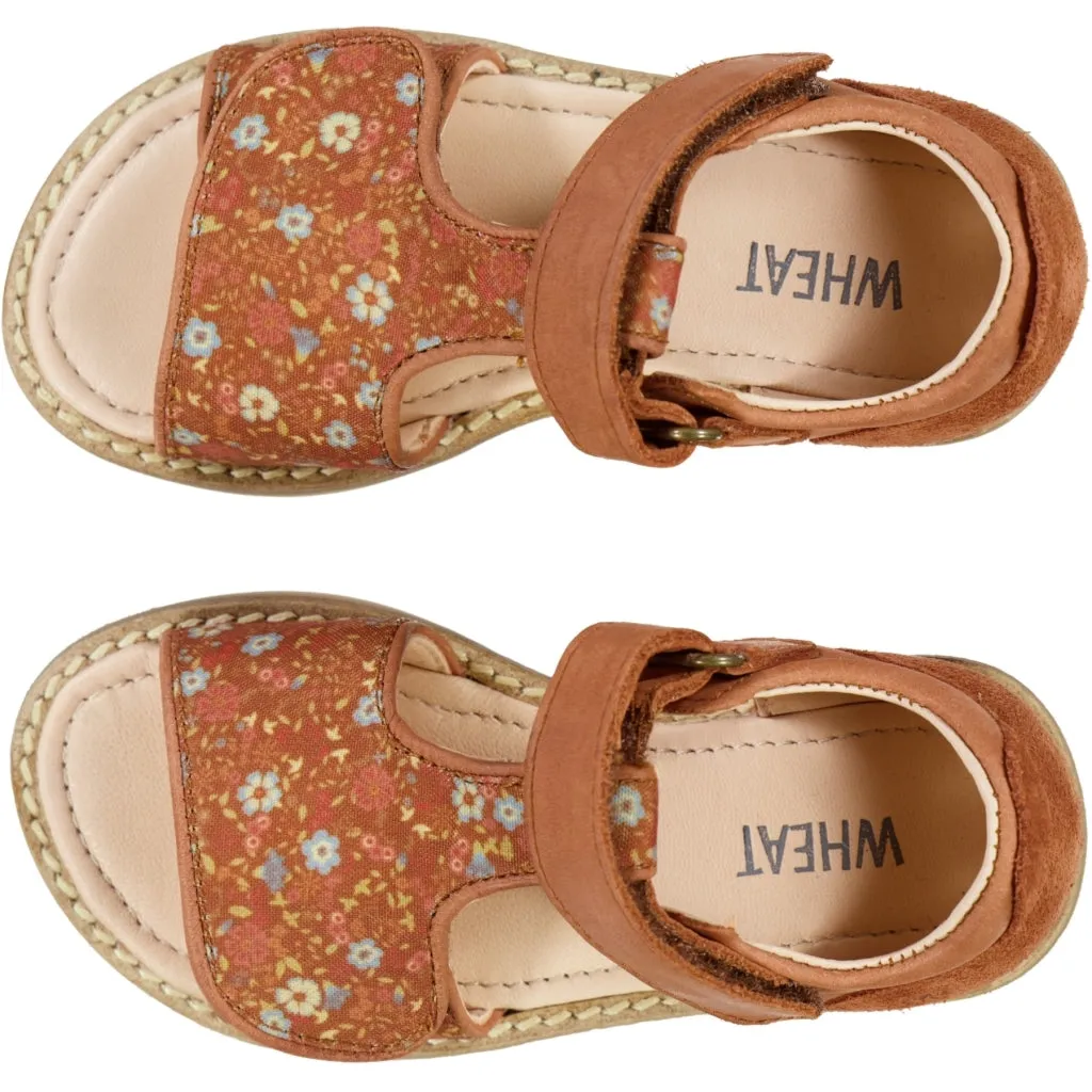 Payton T-bar sandal - amber brown Wheat