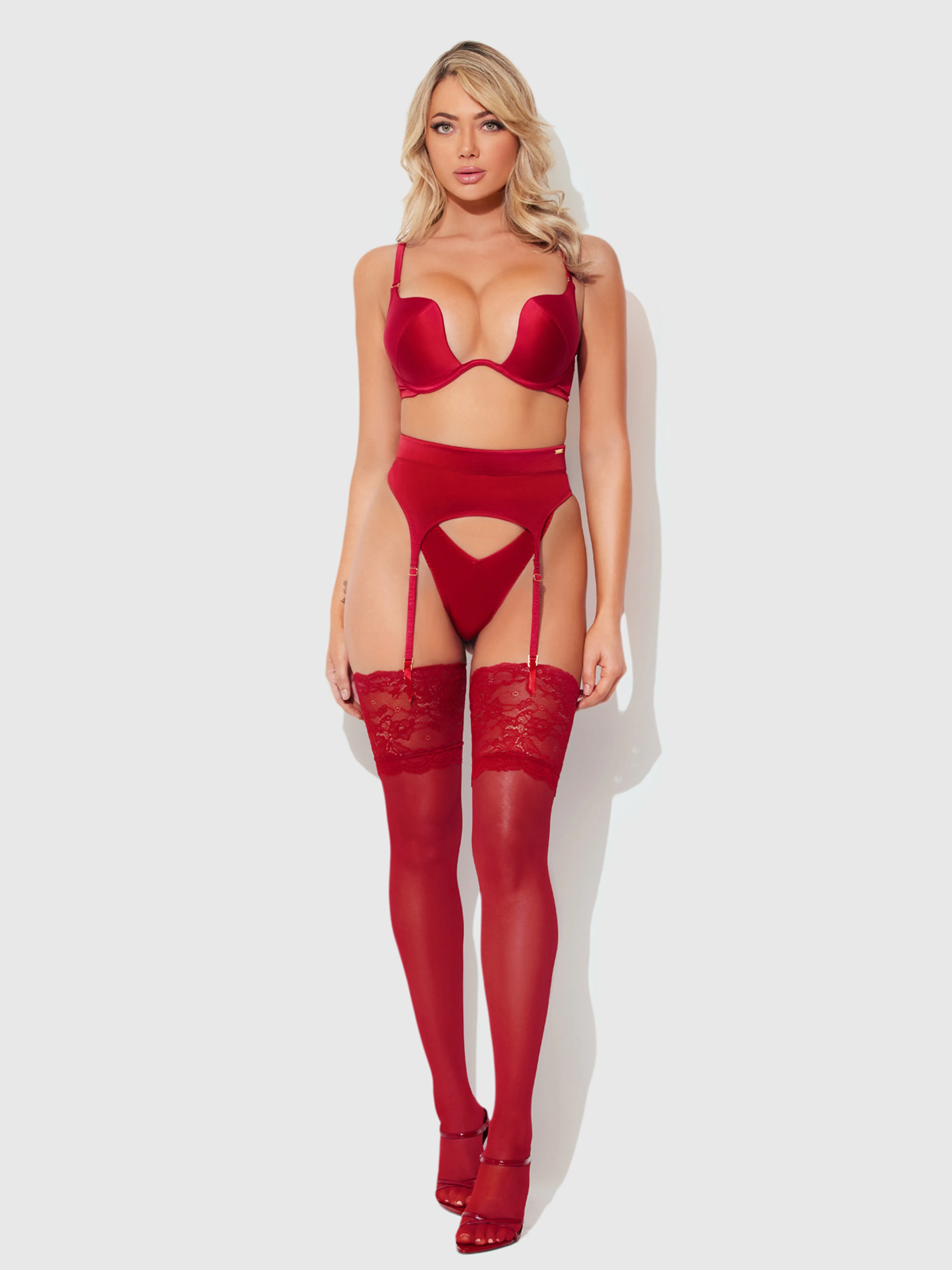 Petra Satin Garter by Frederick's of Hollywood