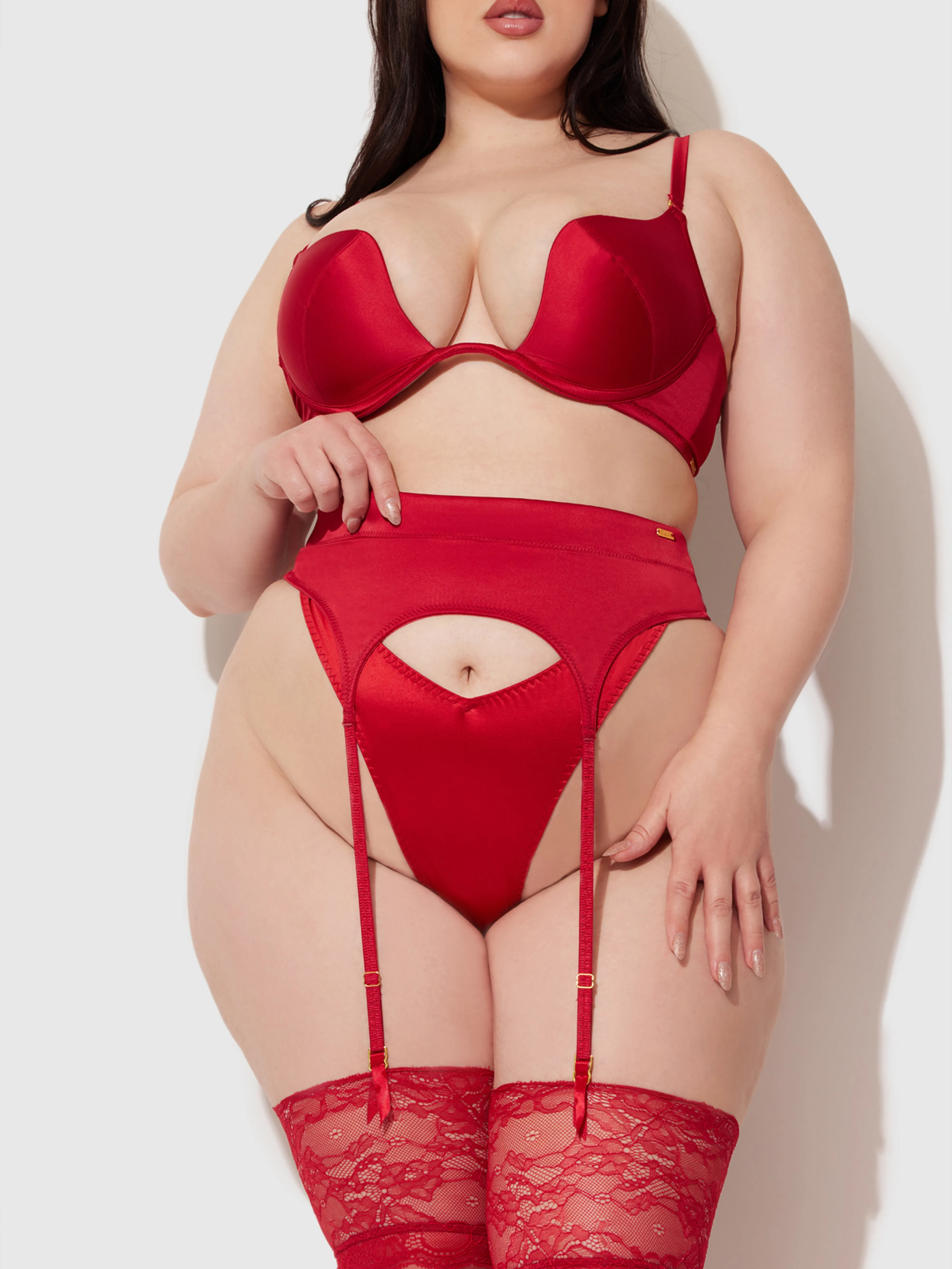 Petra Satin Garter by Frederick's of Hollywood