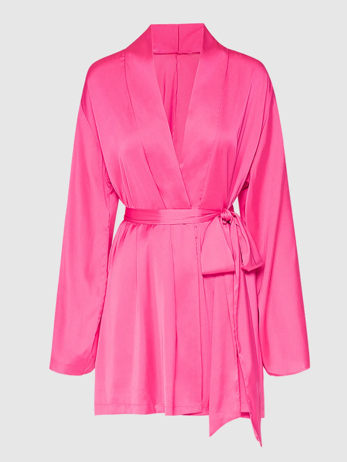Petra Satin Short Robe by Frederick's of Hollywood
