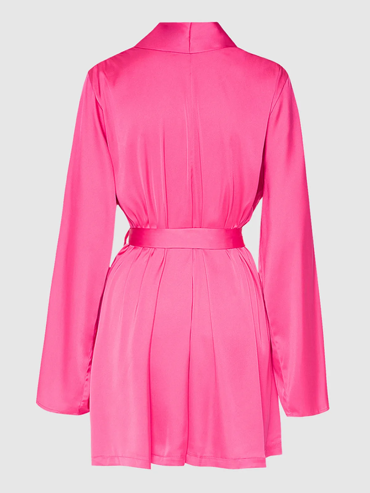 Petra Satin Short Robe by Frederick's of Hollywood