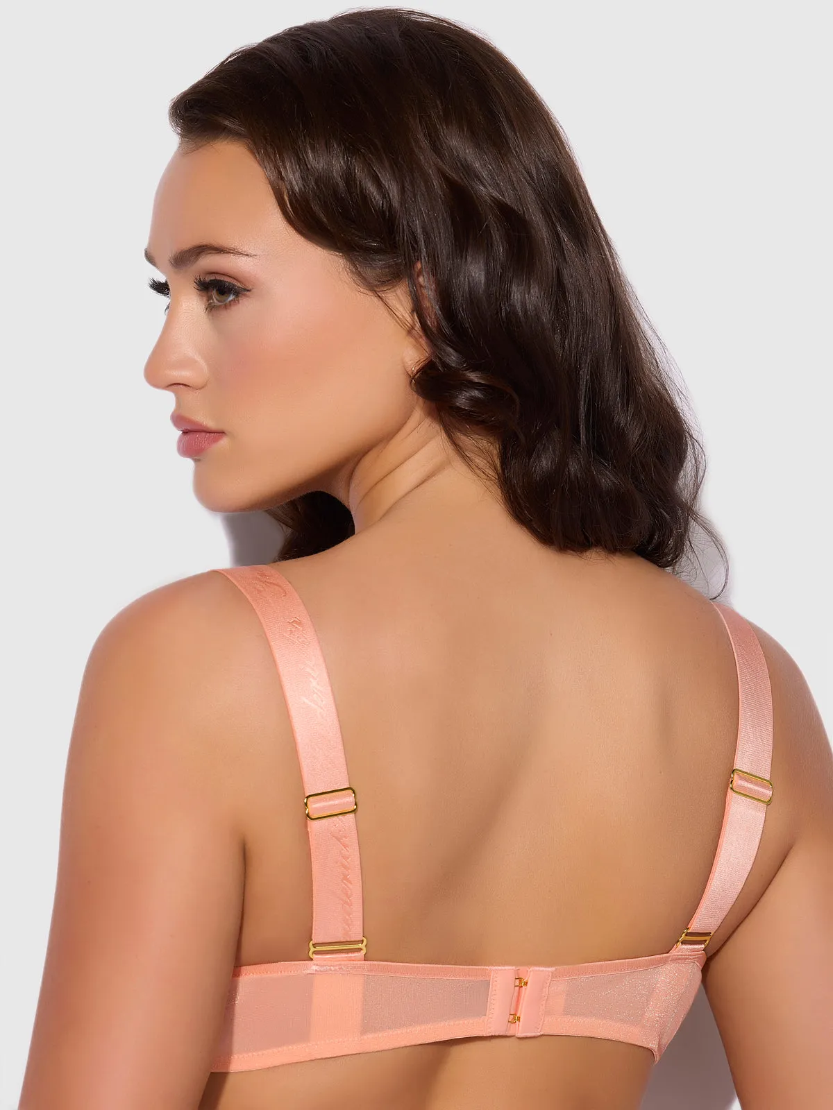 Pia Unlined Cutout Mesh Bra by Frederick's of Hollywood