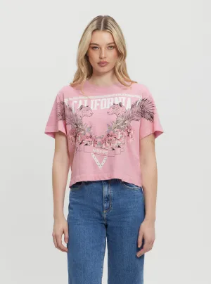 Pink California T-Shirt Guess