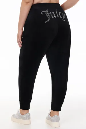 Plus-Size Big Bling Velour Jogger by Juicy Couture