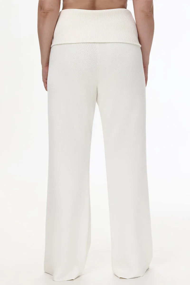 Plus-Size Low Rise Knit Flare Pants by Juicy Couture