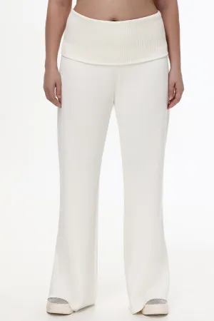 Plus-Size Low Rise Knit Flare Pants by Juicy Couture
