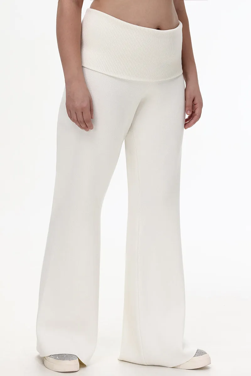 Plus-Size Low Rise Knit Flare Pants by Juicy Couture
