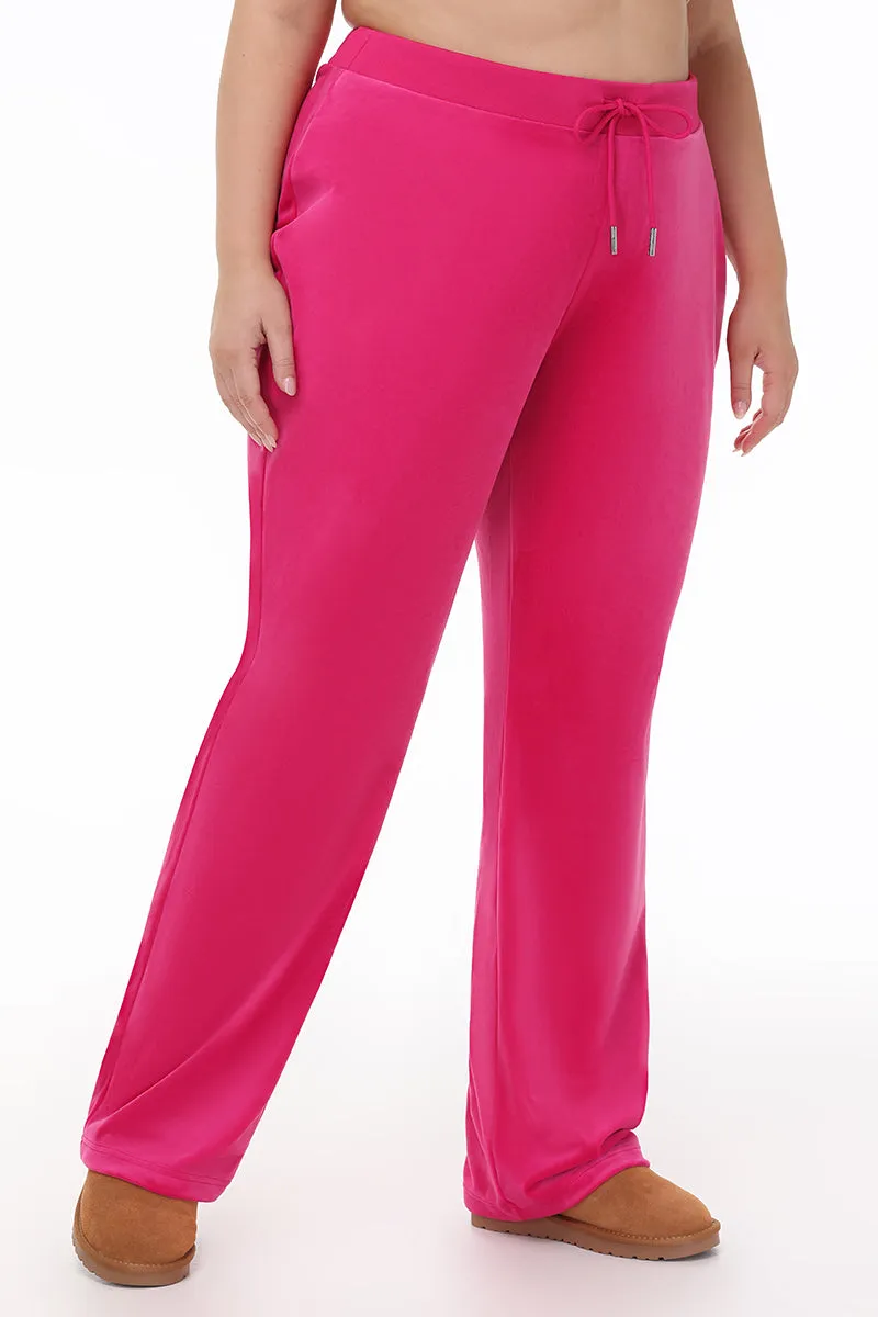 Plus-Size OG Big Bling Velour Track Pants by Juicy Couture