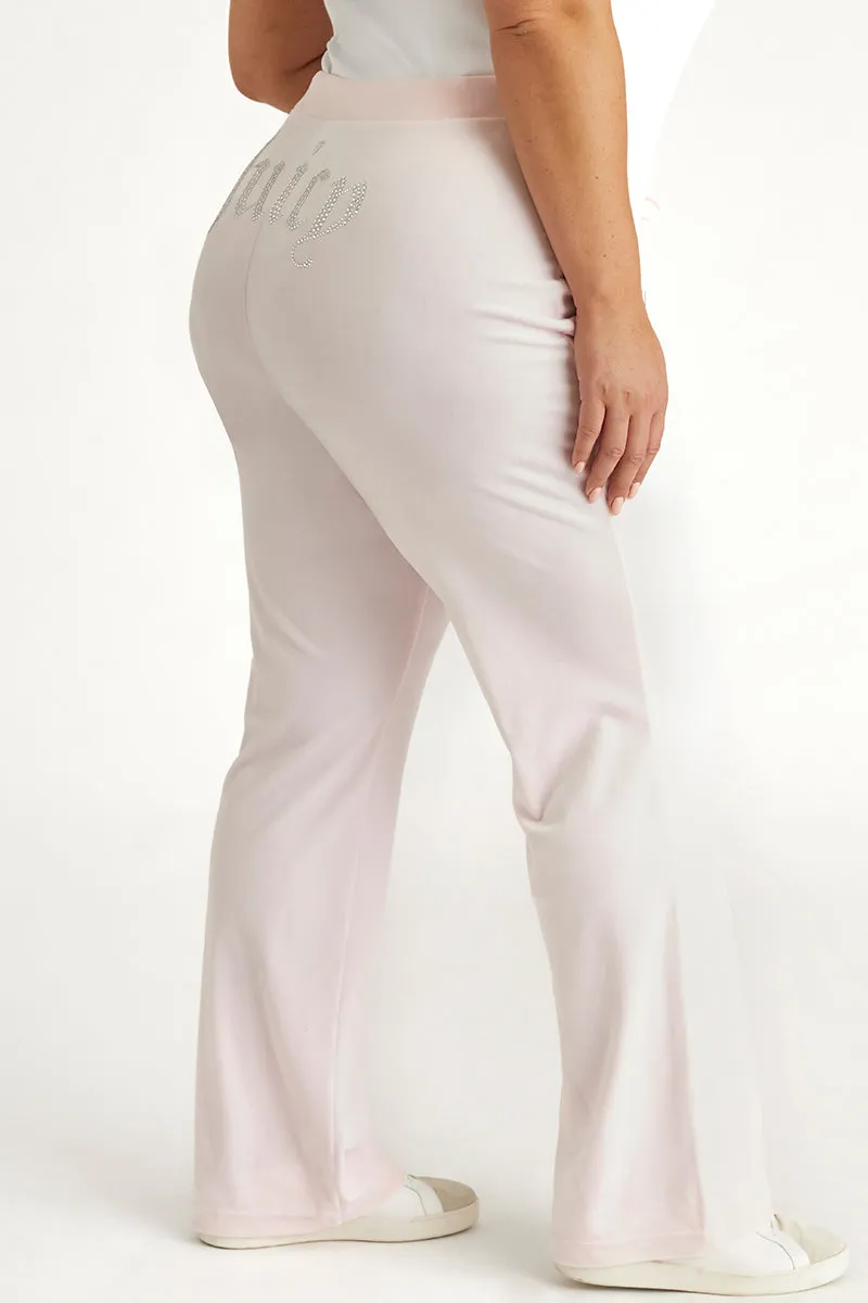Plus-Size OG Big Bling Velour Track Pants by Juicy Couture