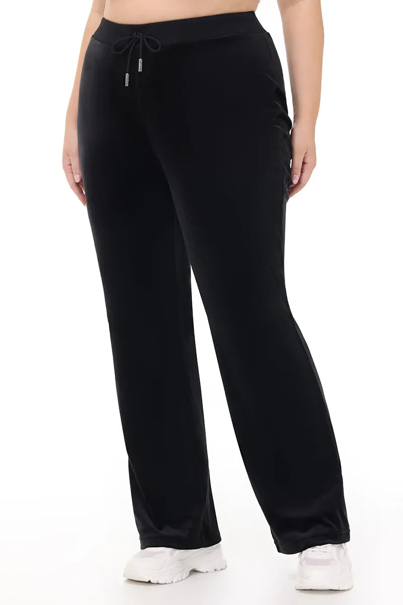 Plus-Size OG Big Bling Velour Track Pants by Juicy Couture
