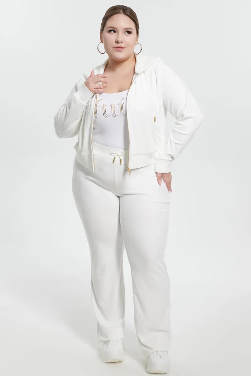 Plus-Size Ombre Big Bling Velour Track Pants by Juicy Couture