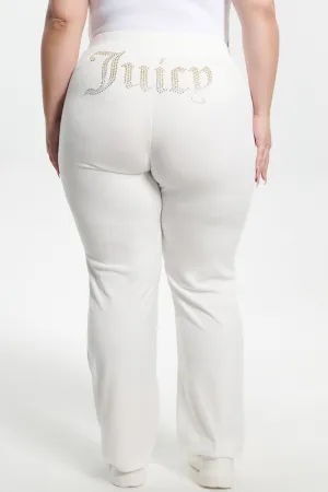 Plus-Size Ombre Big Bling Velour Track Pants by Juicy Couture