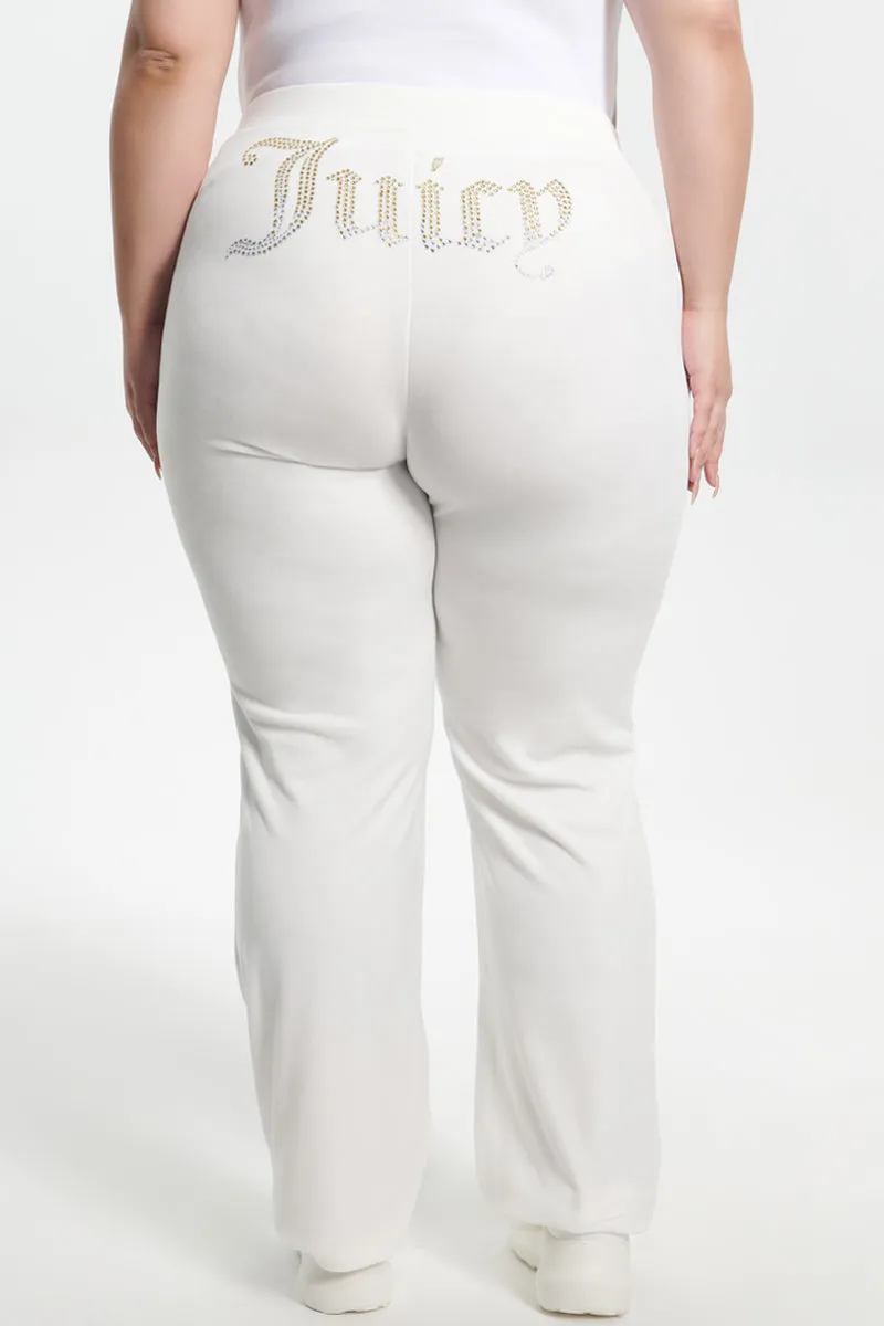 Plus-Size Ombre Big Bling Velour Track Pants by Juicy Couture