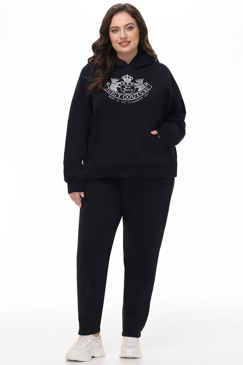 Plus-Size Small Bling Fleece Sweatpants by Juicy Couture
