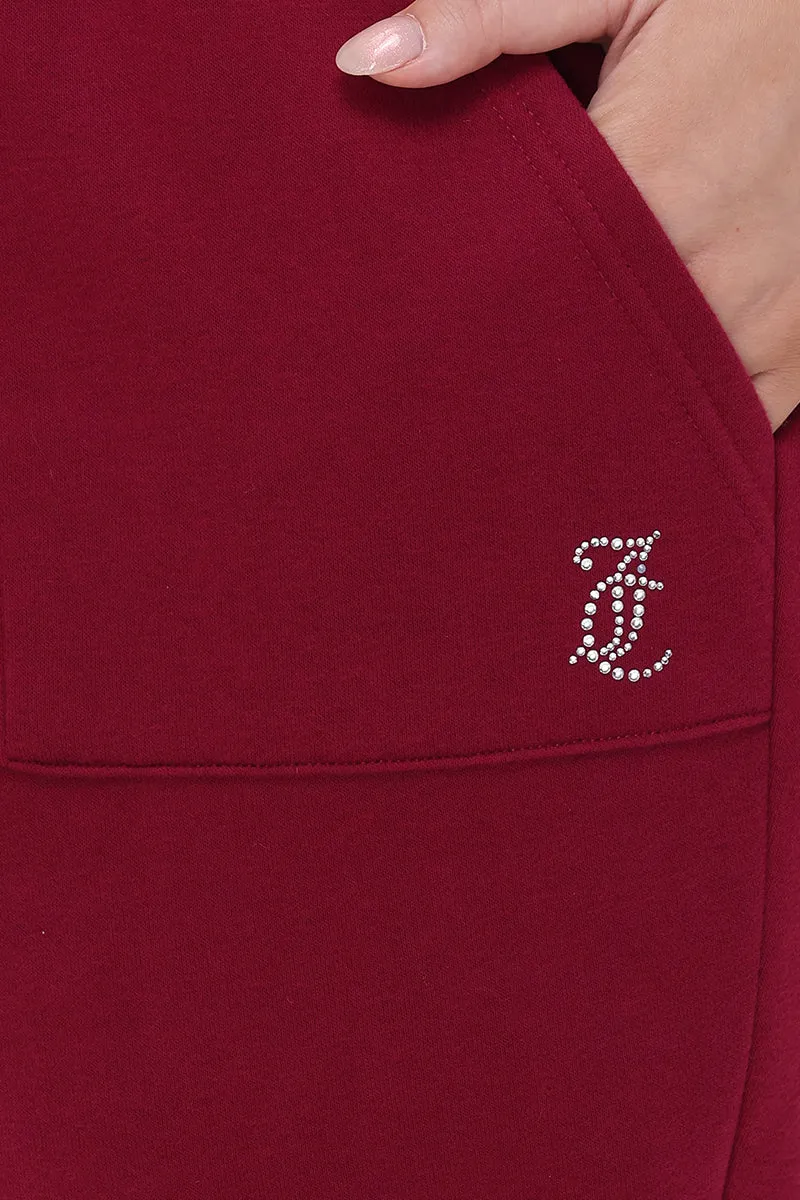 Plus-Size Small Bling Fleece Sweatpants by Juicy Couture