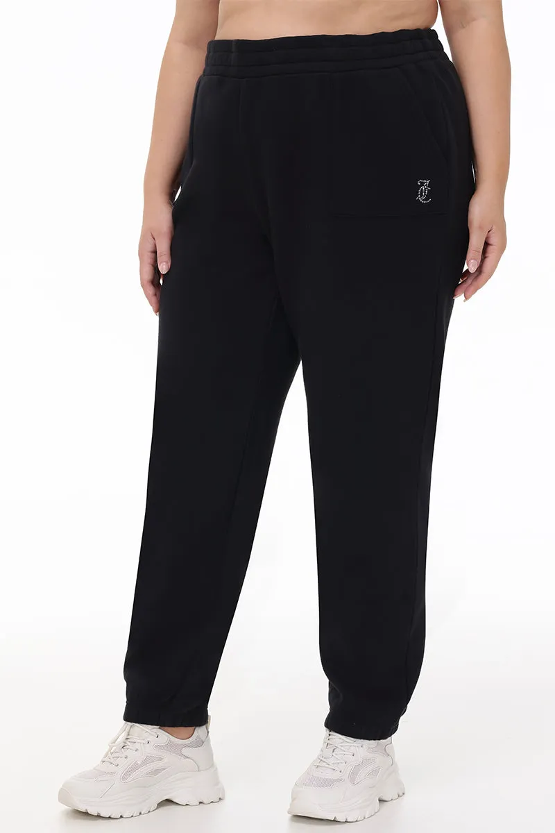 Plus-Size Small Bling Fleece Sweatpants by Juicy Couture