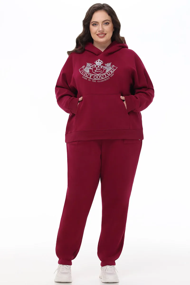 Plus-Size Small Bling Fleece Sweatpants by Juicy Couture