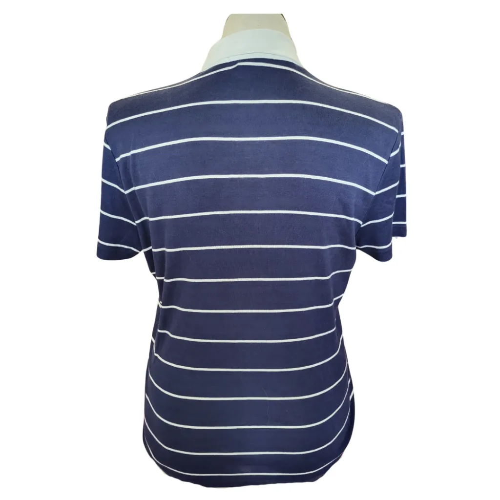 Ralph Lauren Golf Women's Navy & White Striped w/ Logo Size XL