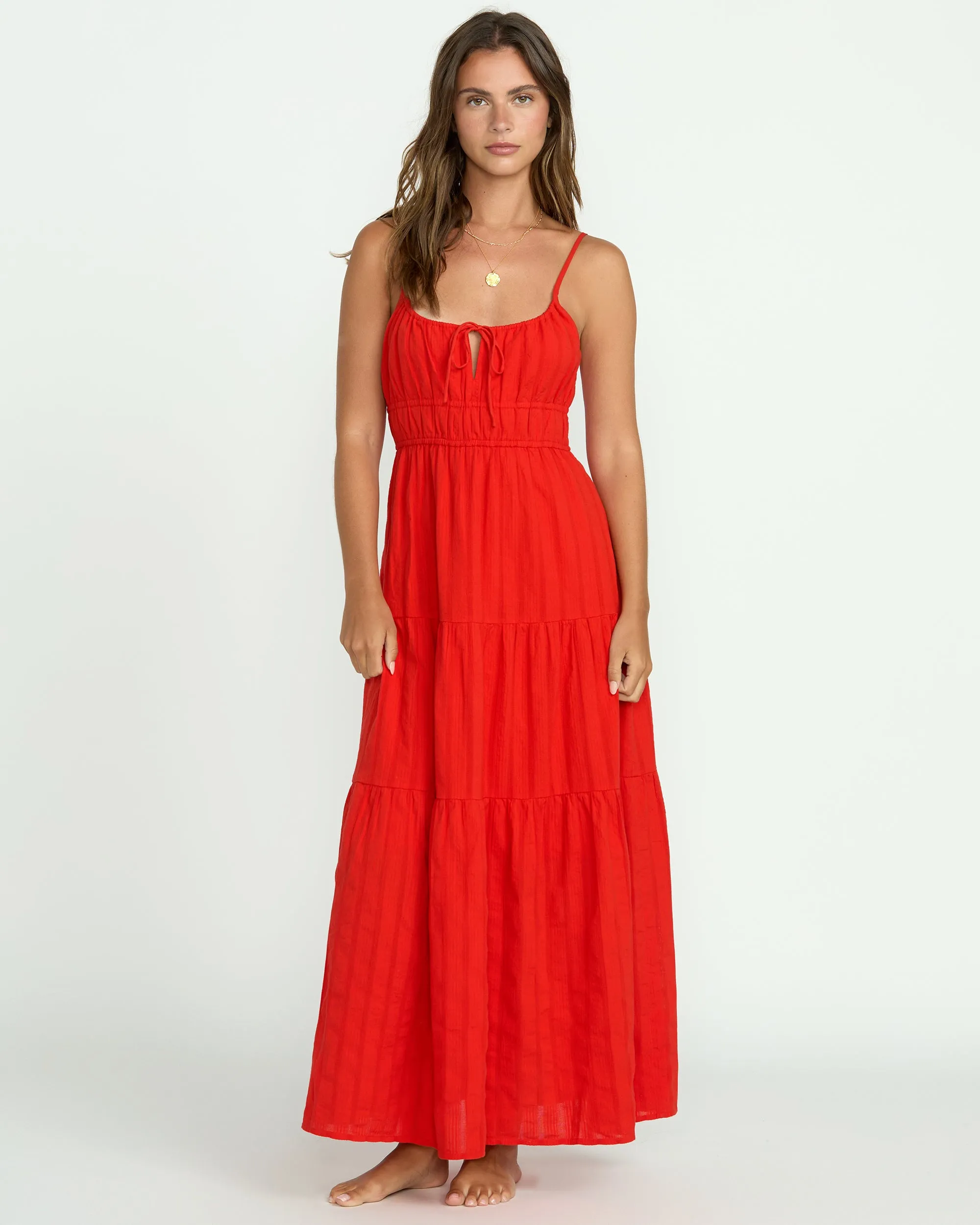Red Aloha Maxi Dress - Red Aloha Billabong