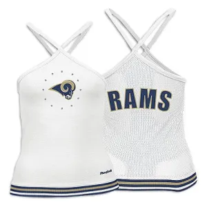 Reebok NFL Junior Women's St. Louis Rams Halter Top, White