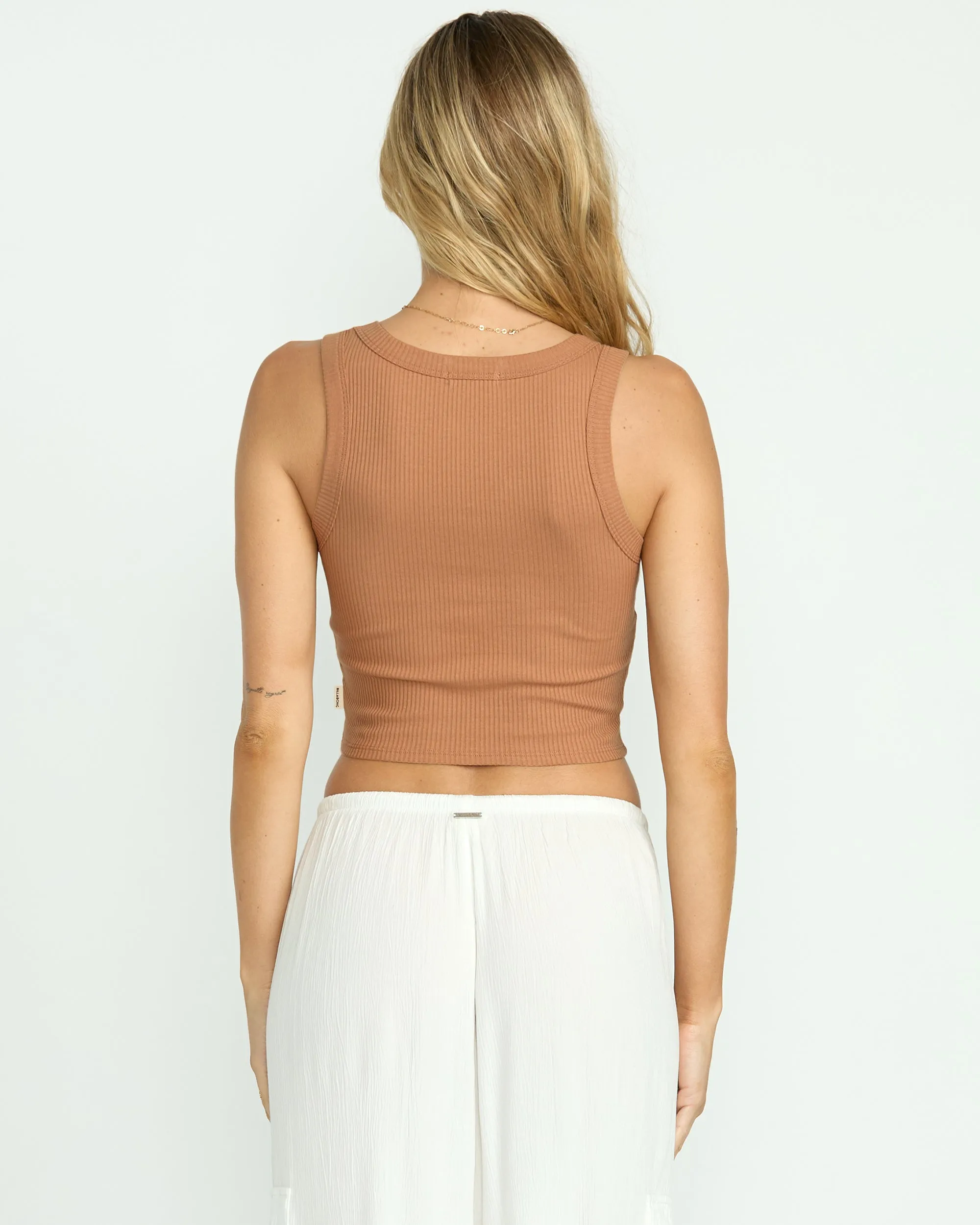 Rerun Tank - Rose Brown Billabong