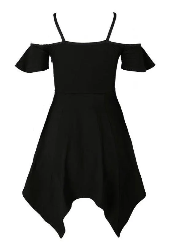 Restyle - Moon Keyhole Tunic Black Jersey Black - Dress