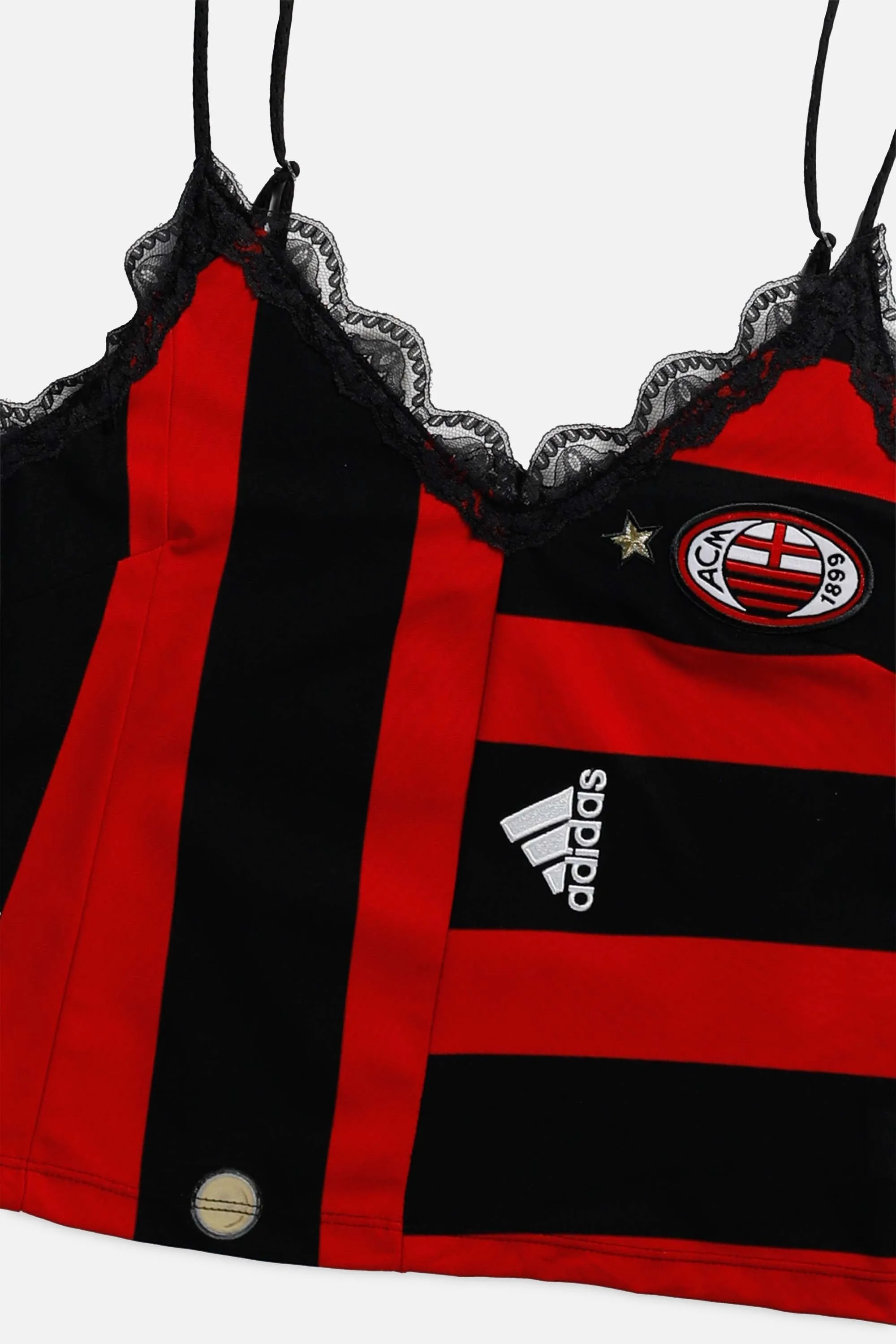 Rework AC Milan Soccer Lace Tank - S Frankie