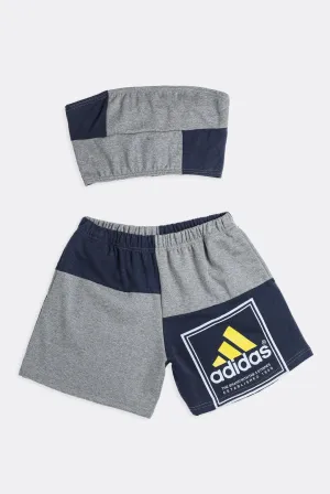 Rework Adidas Patchwork Sweatshorts Set - L Frankie