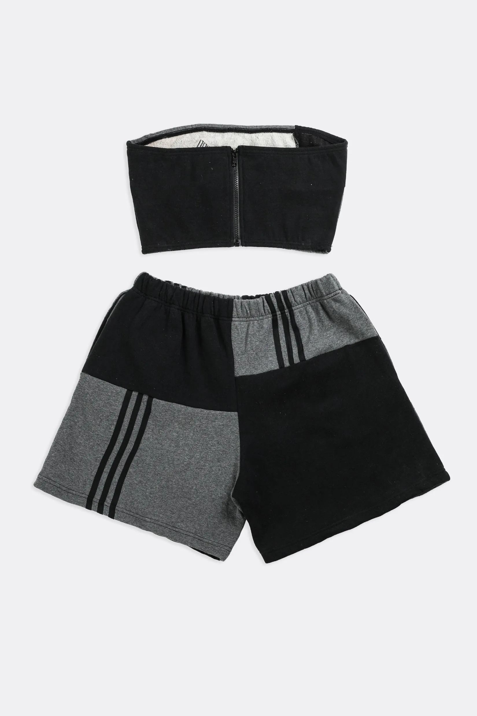 Rework Adidas Patchwork Sweatshorts Set - L Frankie