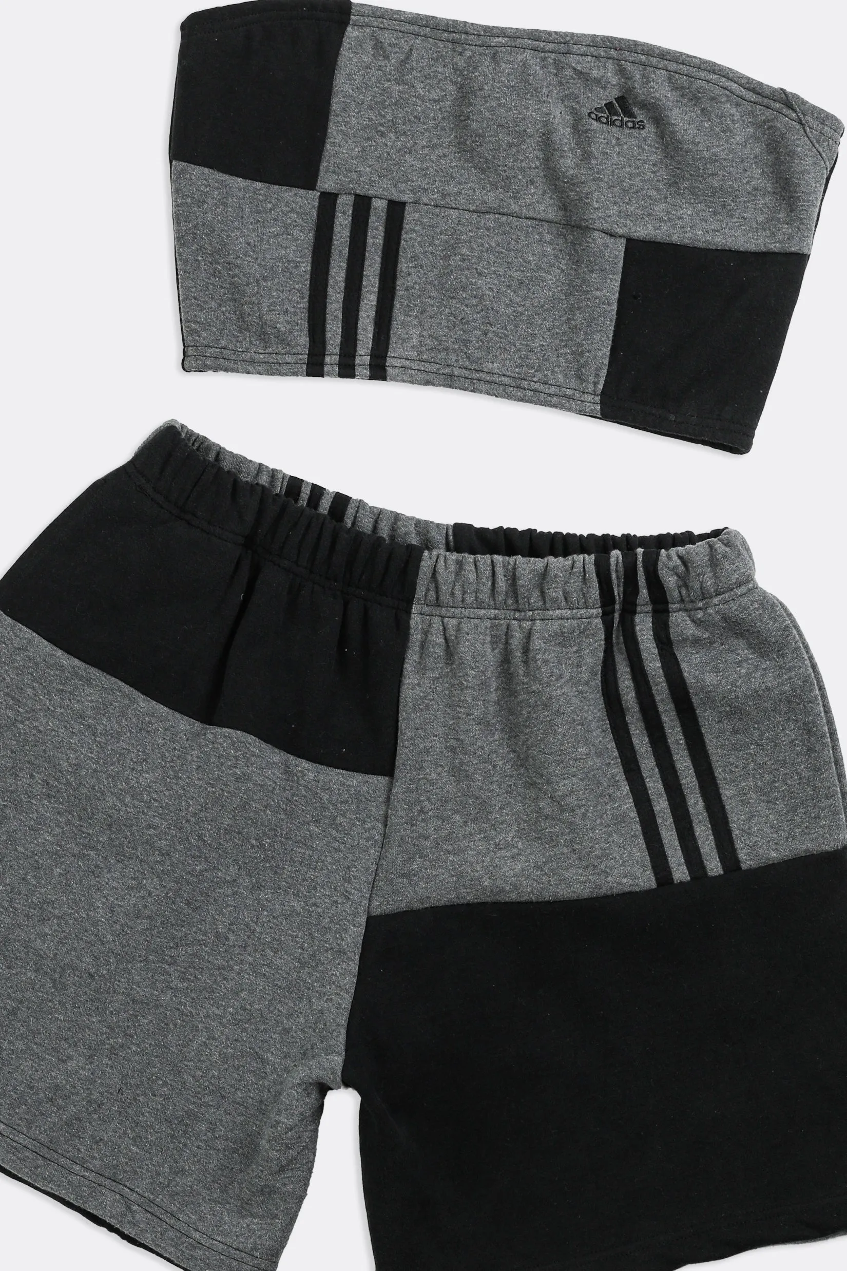 Rework Adidas Patchwork Sweatshorts Set - L Frankie